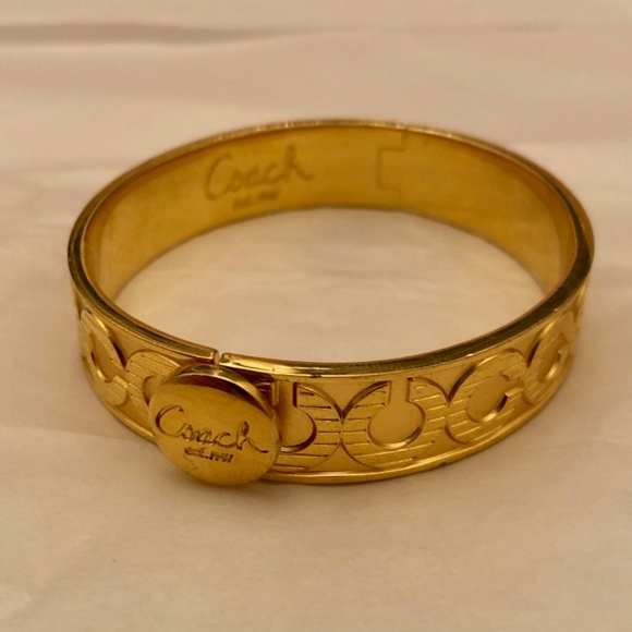 Coach Jewelry - Gold Coach 'C' Bangle Bracelet